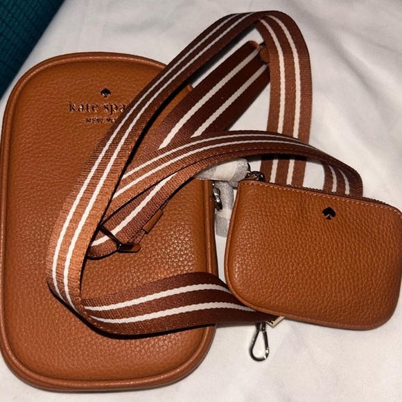 NWT Kate Spade Rosie North South Leather Warm Gingerbread Crossbody Bag - Picture 6 of 12
